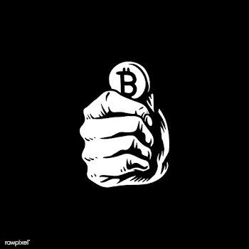 Hand holding bitcoin doodle illustration | Free stock vector - 504801