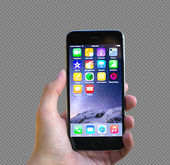 Hand Holding Black Apple iPhone 6 PNG Image - PurePNG | Free ...