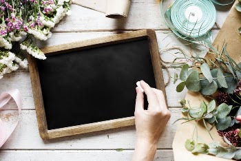 Hand Holding Chalk Write on Blank | Free PSD Mockup - rawpixel