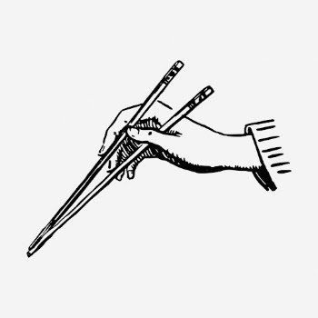 Hand holding chopsticks drawing, vintage | Free Photo - rawpixel