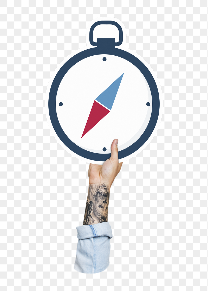 Hand holding compass png, transparent | Free PNG - rawpixel