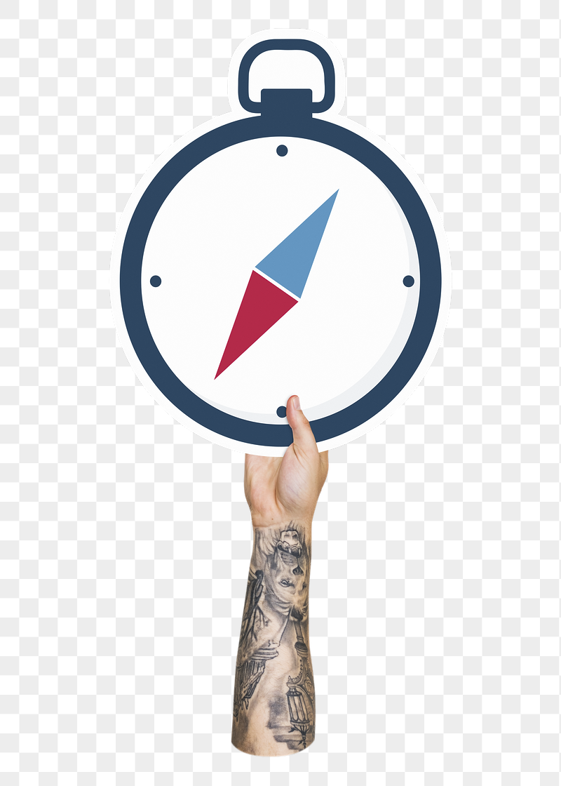 Hand holding compass png, transparent | Free PNG - rawpixel