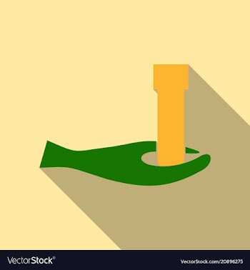Hand holding flask and test tube icon chemical vector image