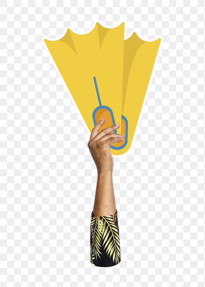 Hand holding flippers png, transparent | Free PNG - rawpixel