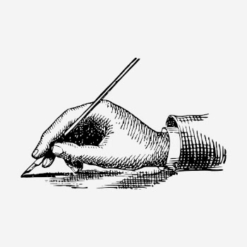 Hand holding fountain pen, vintage | Free Photo Illustration - rawpixel