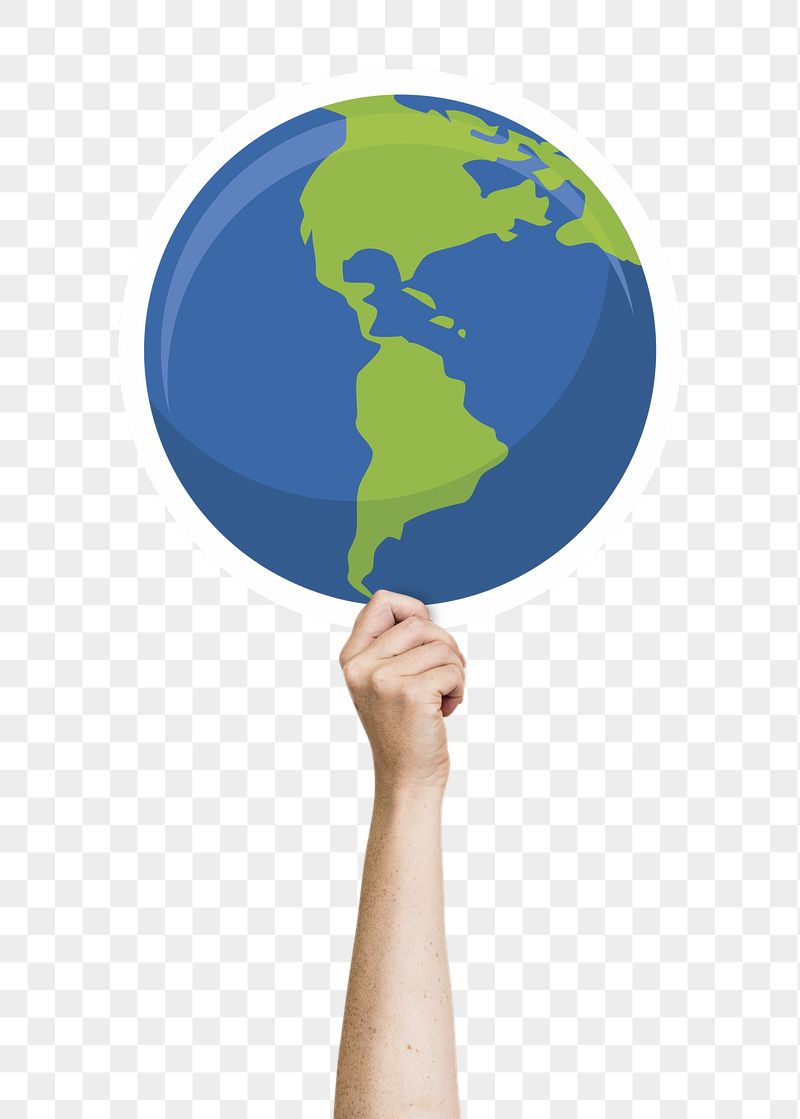 Hand holding globe png sticker, | Free PNG - rawpixel