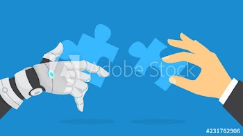 Hand holding jigsaw puzzle piece