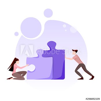 Hand holding jigsaw puzzle piece