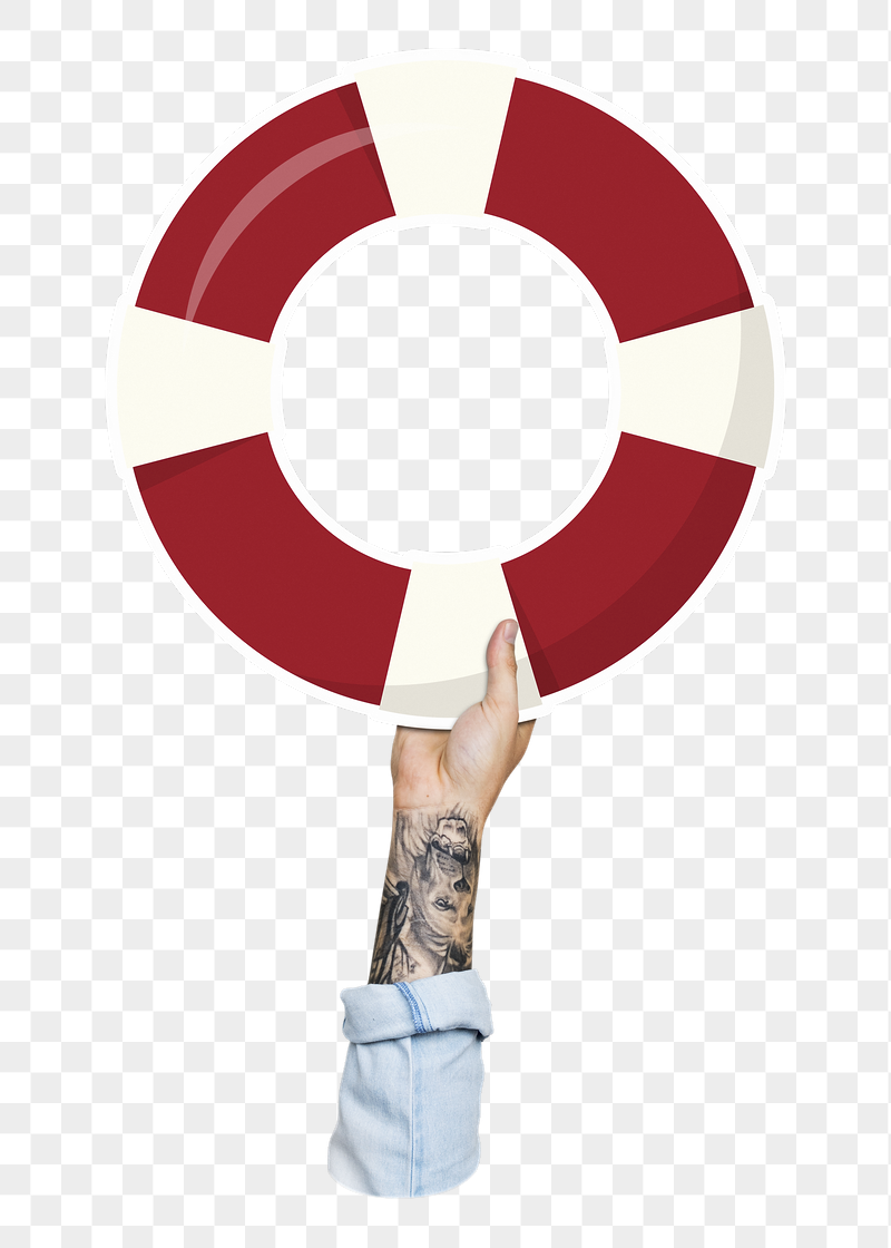 Hand holding lifebuoy png, transparent | Free PNG - rawpixel