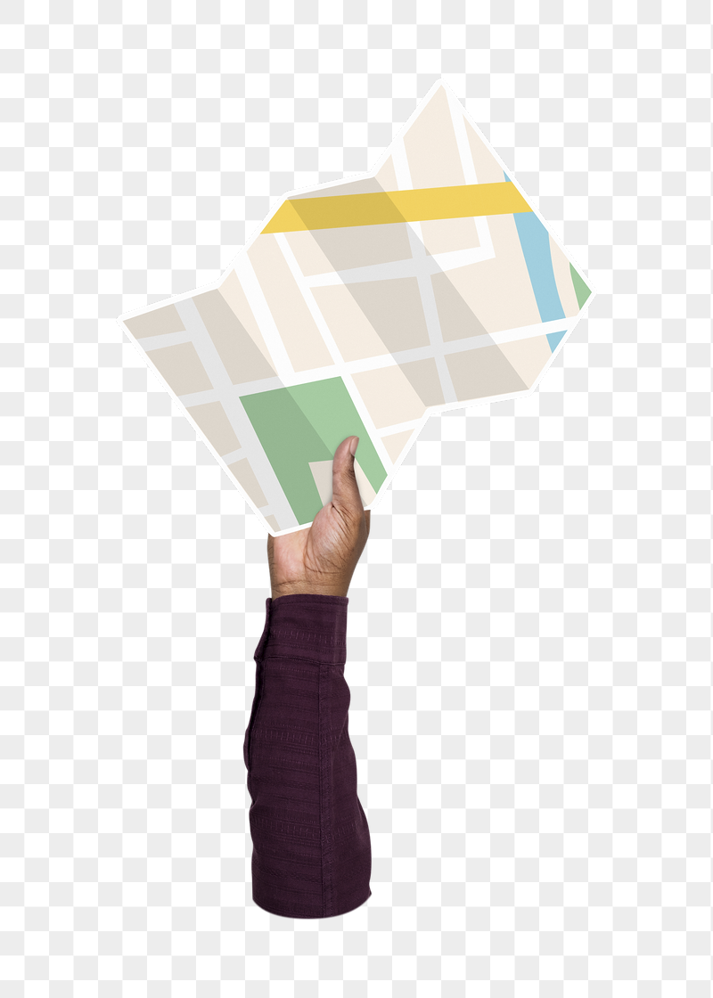 Hand holding map png, transparent | Free PNG - rawpixel