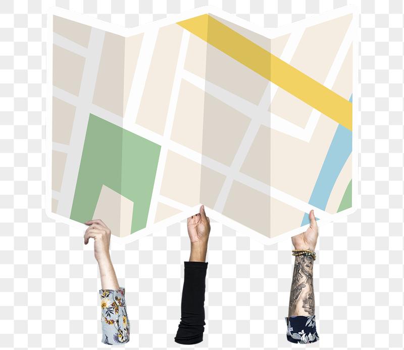 Hand holding map png, transparent | Free PNG - rawpixel