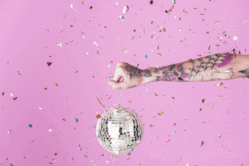 Hand holding mirror ball, colorful | Free Photo - rawpixel
