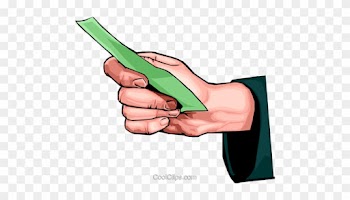 Hand Holding Money Royalty Free Vector Clip Art Illustration - Hand Giving Money