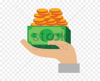 Hand Holding Money Vector Image - Деньги В Руке Вектор Png