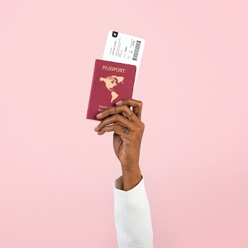 Hand holding passport new normal travel | Free stock photo | High Resolution image