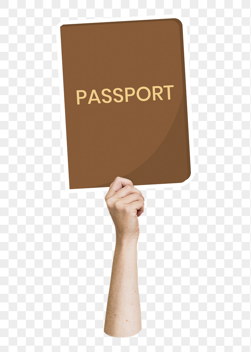 Hand holding passport png, transparent | Free PNG - rawpixel