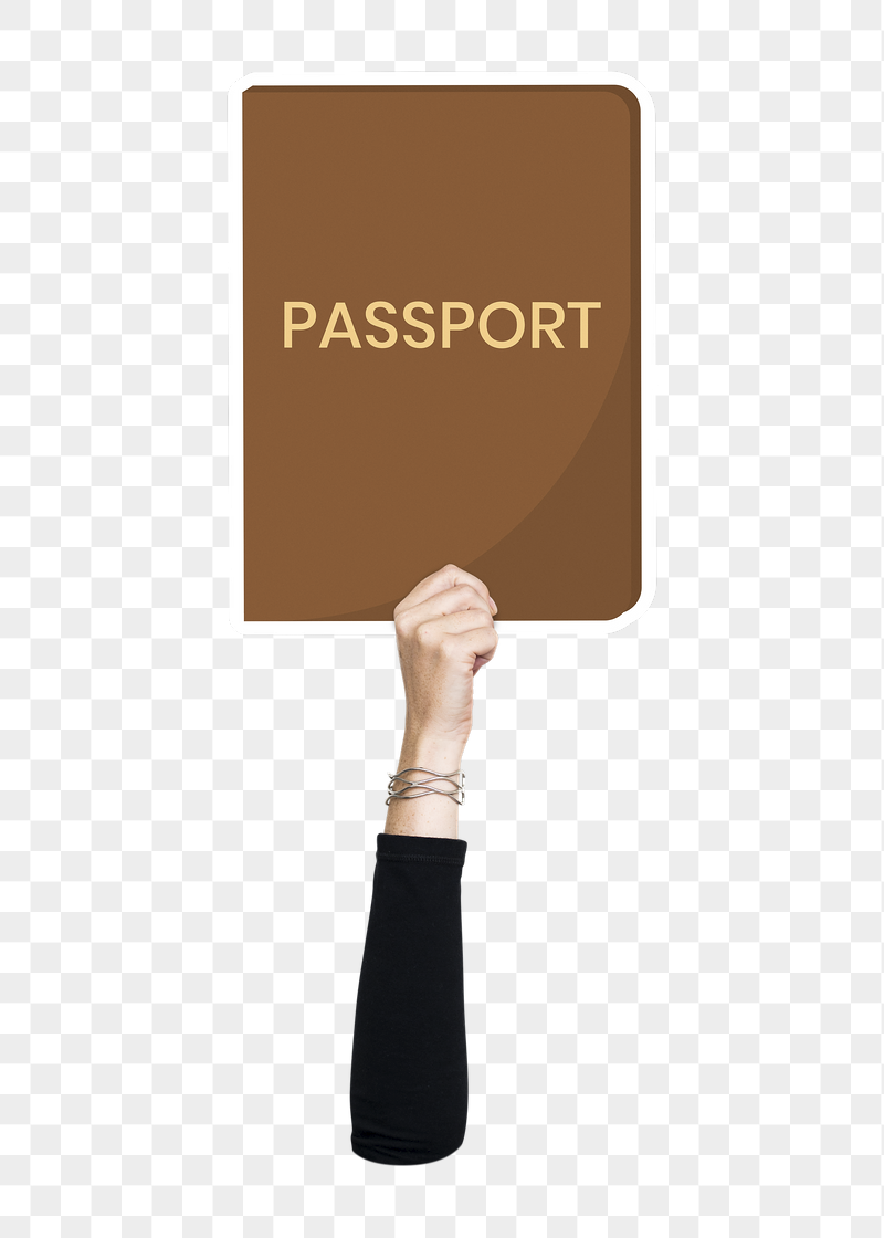 Hand holding passport png, transparent | Free PNG - rawpixel