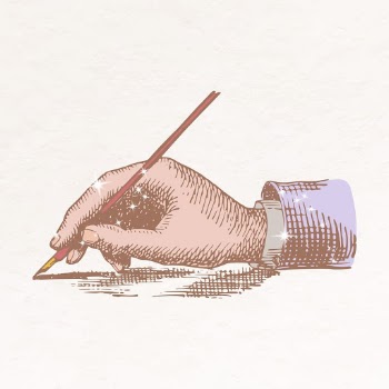 Hand holding pen collage element, | Free Vector Illustration - rawpixel