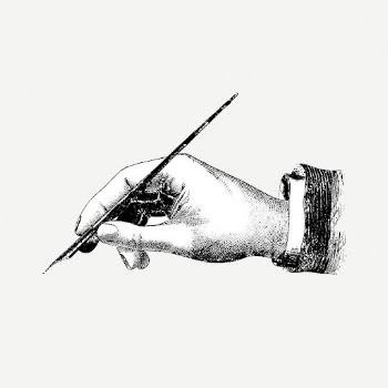 Hand holding pen drawing, gesture | Free PSD - rawpixel