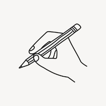 Hand holding pencil clipart, education | Free Vector Illustration - rawpixel