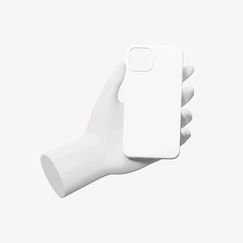 Hand holding phone case, 3D | Free Photo - rawpixel