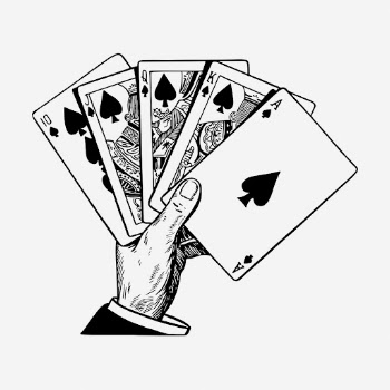 Hand holding play cards drawing, | Free Photo - rawpixel