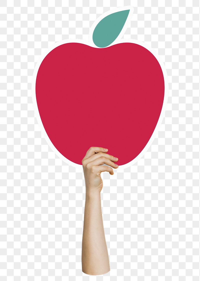 Hand holding png apple, transparent | Free PNG - rawpixel