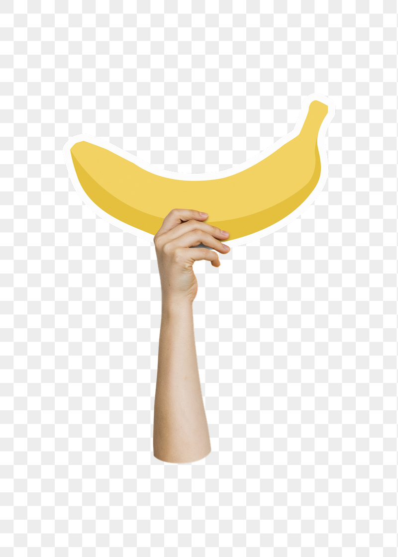 Hand holding png banana, transparent | Free PNG - rawpixel