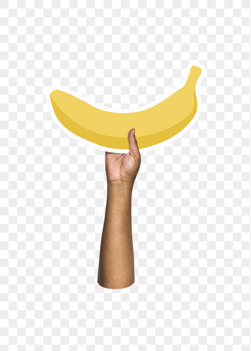 Hand holding png banana, transparent | Free PNG - rawpixel