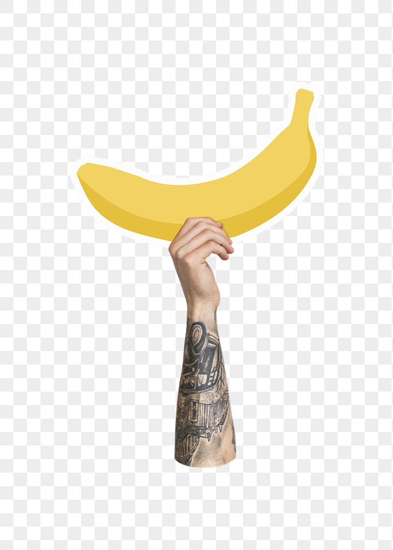 Hand holding png banana, transparent | Free PNG - rawpixel