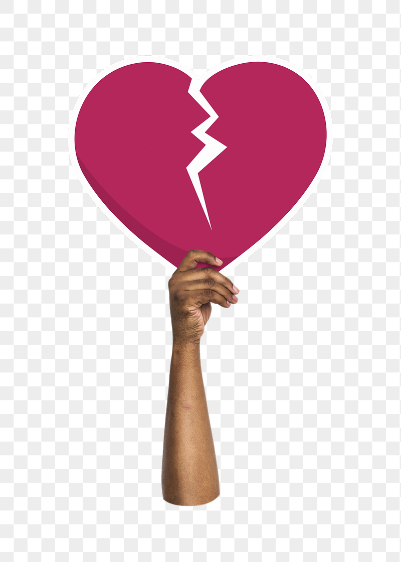 Hand holding png broken heart, | Free PNG - rawpixel