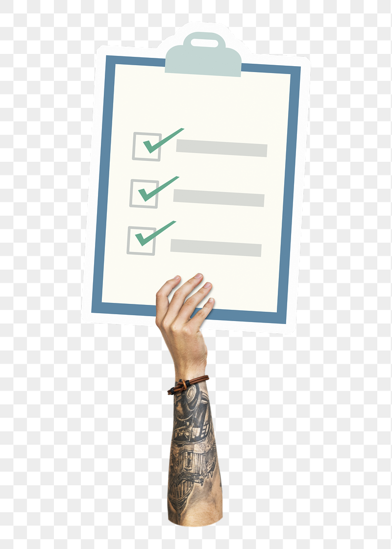 Hand holding png clipboard, transparent | Free PNG - rawpixel