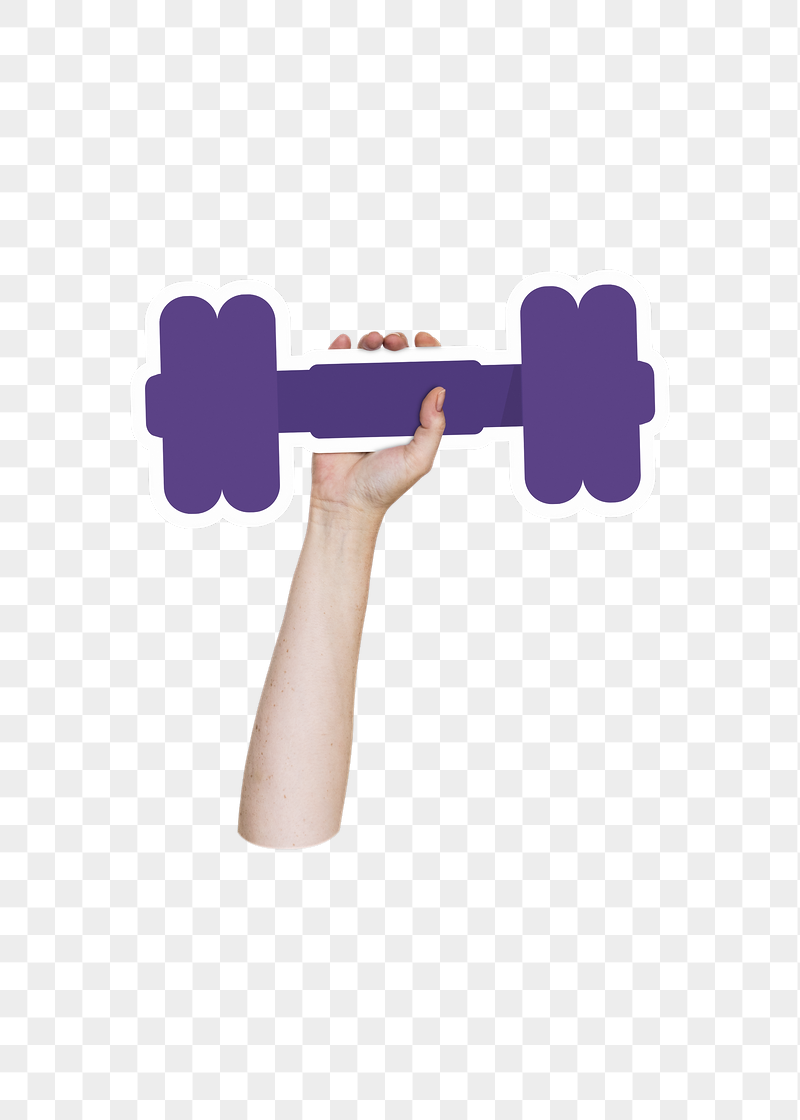 Hand holding png dumbbell, transparent | Free PNG - rawpixel
