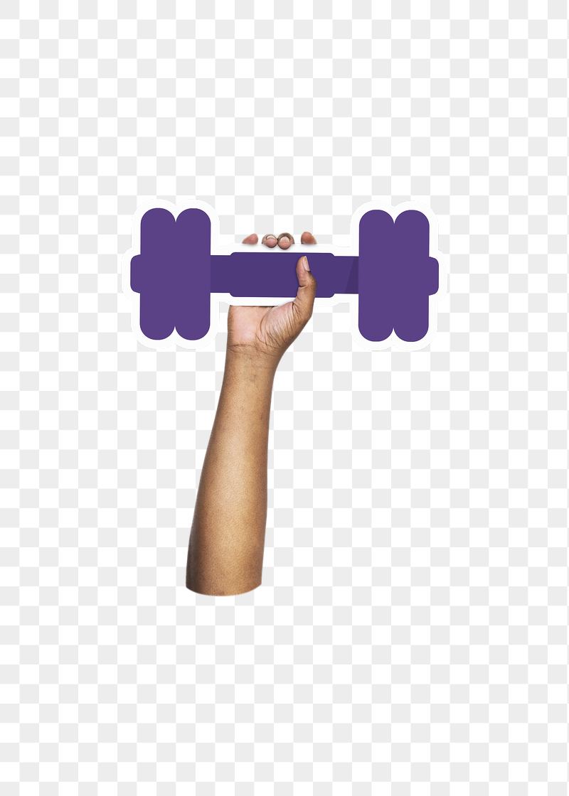 Hand holding png dumbbell, transparent | Free PNG - rawpixel