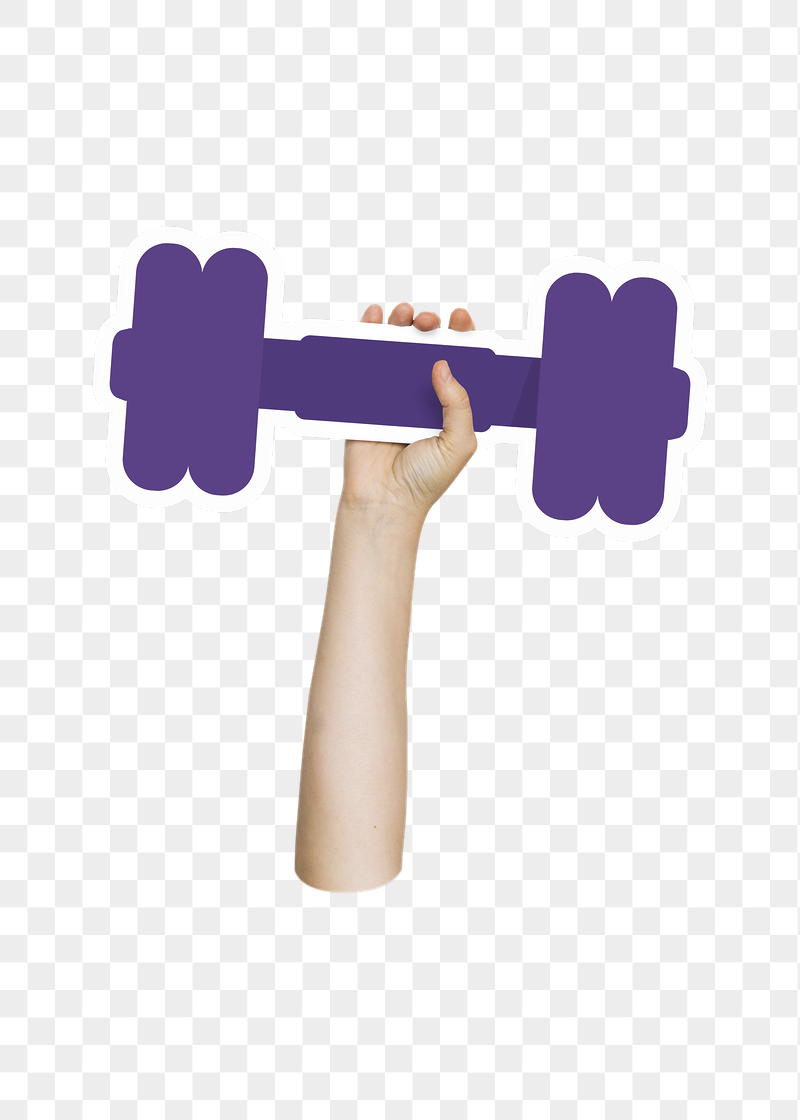 Hand holding png dumbbell, transparent | Free PNG - rawpixel