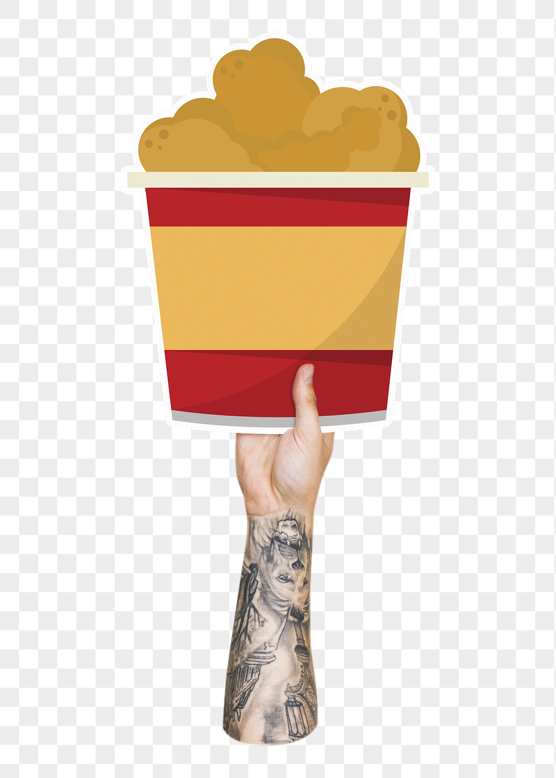 Hand holding png fried chicken, | Free PNG - rawpixel