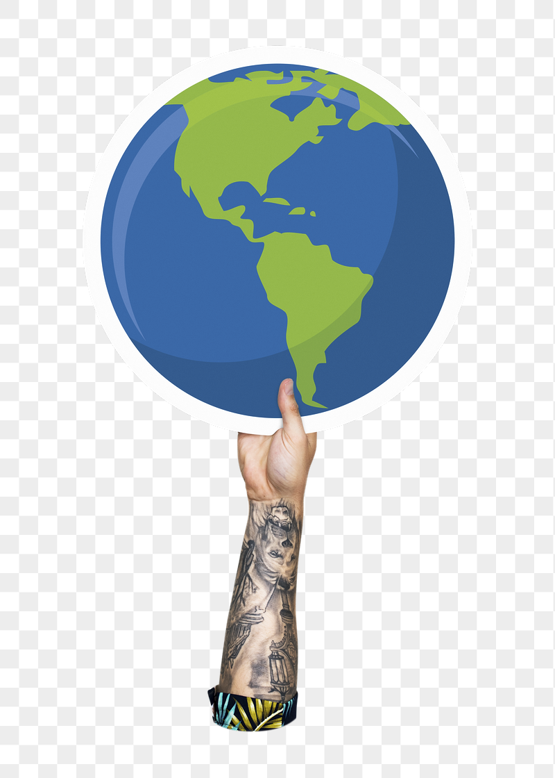 Hand holding png globe, transparent | Free PNG - rawpixel