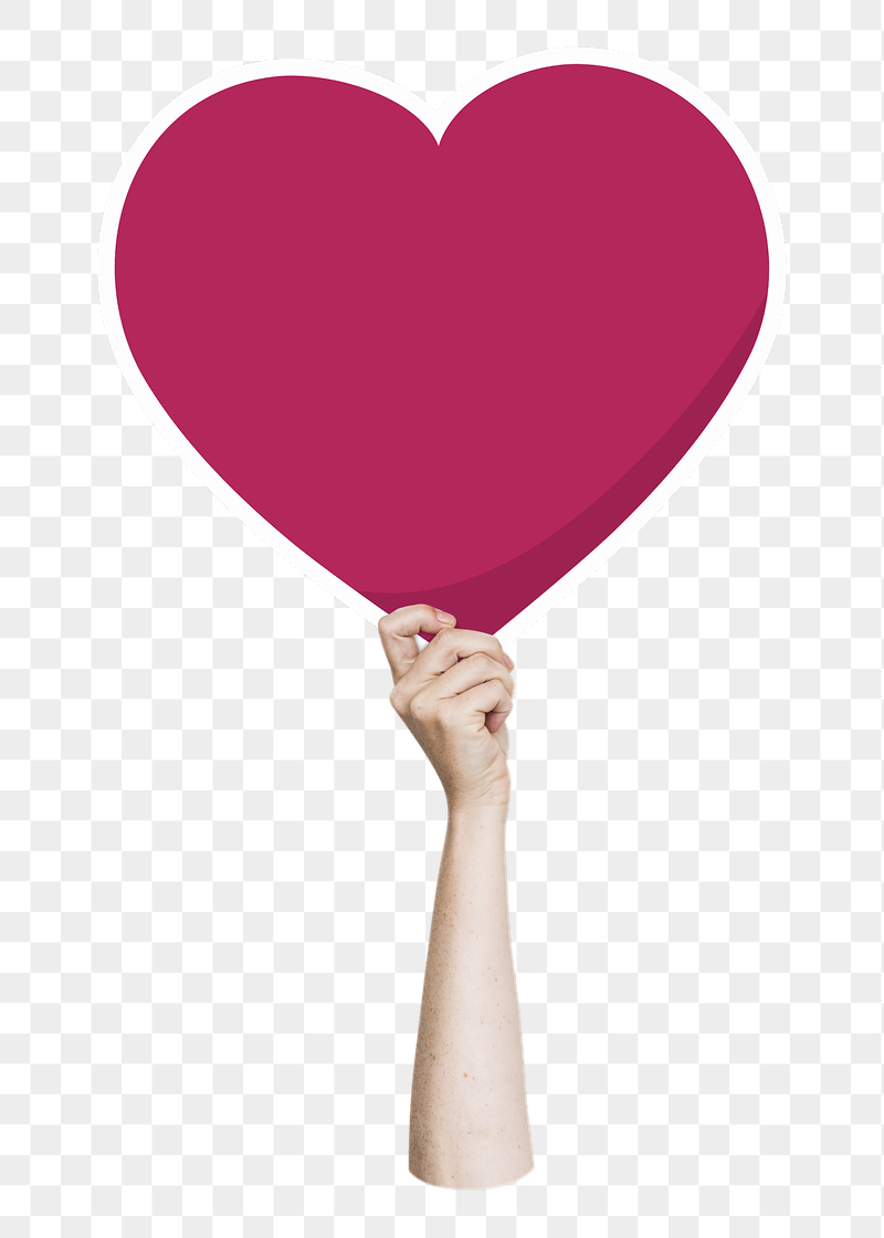 Hand holding png heart, transparent | Free PNG - rawpixel