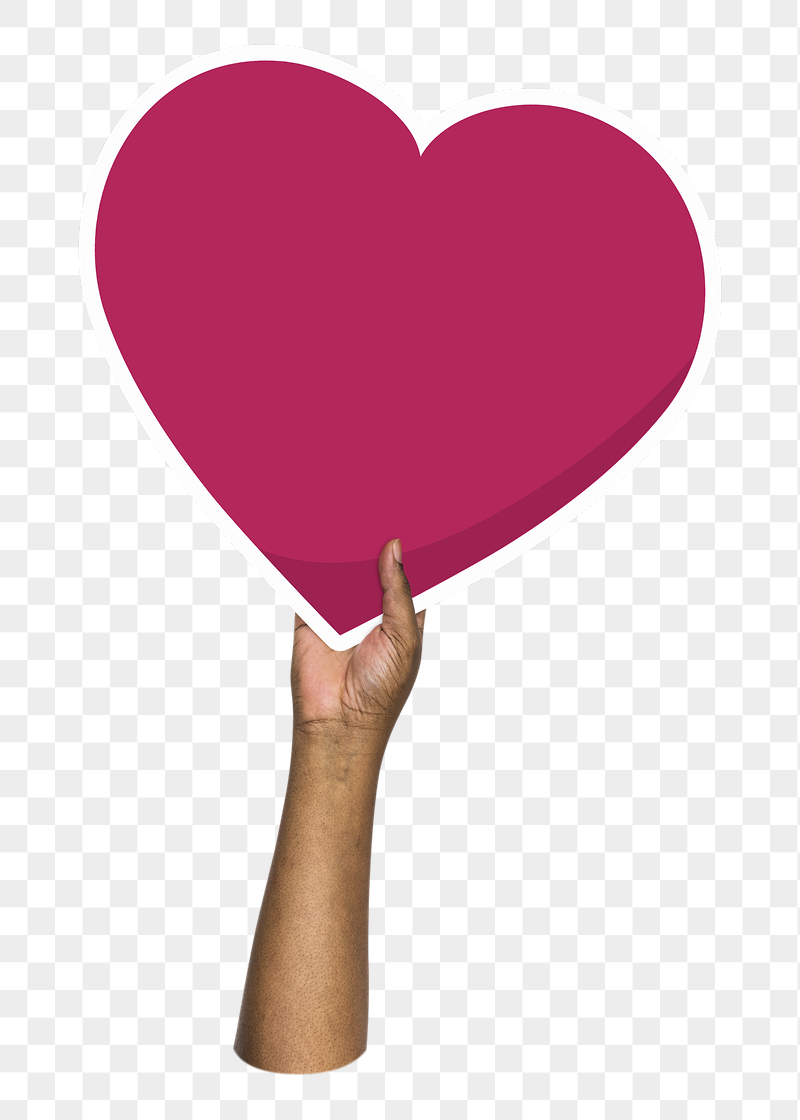 Hand holding png heart, transparent | Free PNG - rawpixel