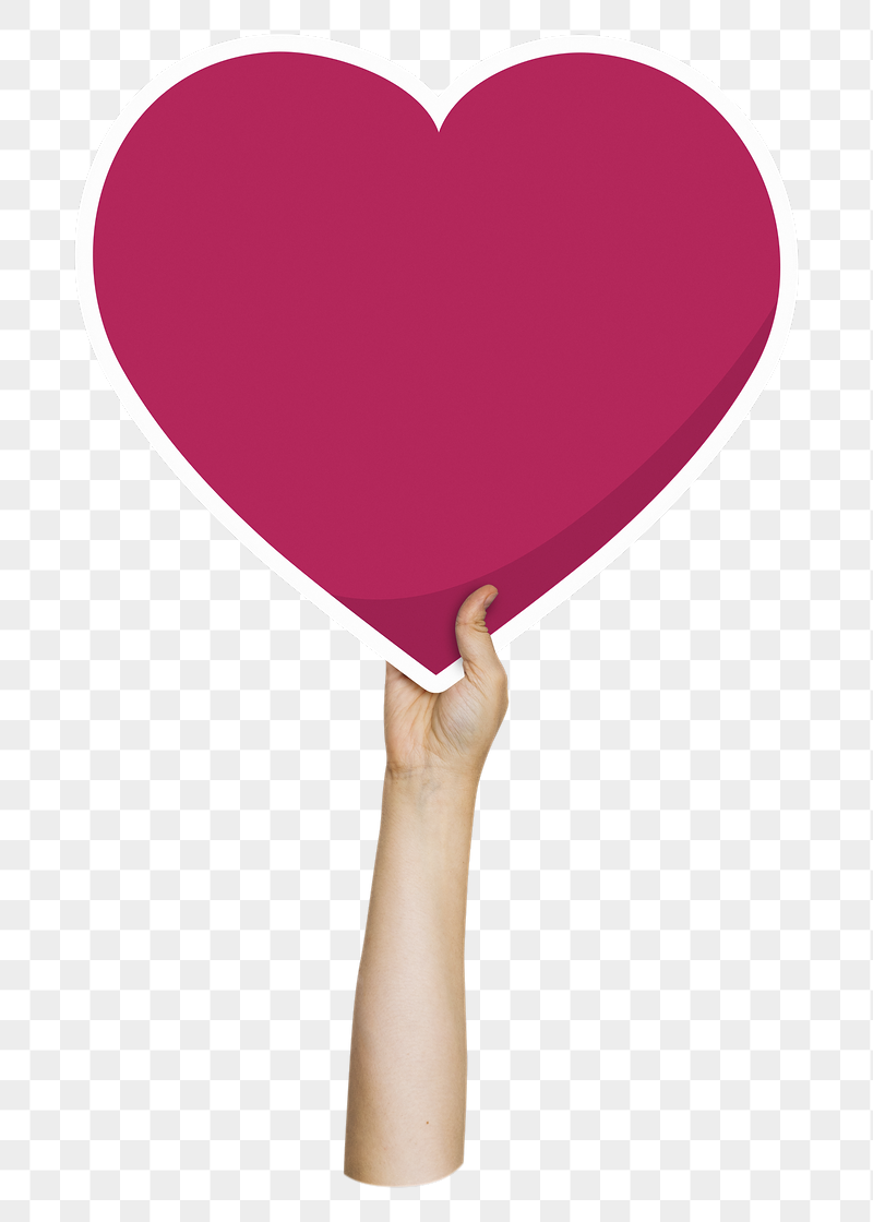Hand holding png heart, transparent | Free PNG - rawpixel