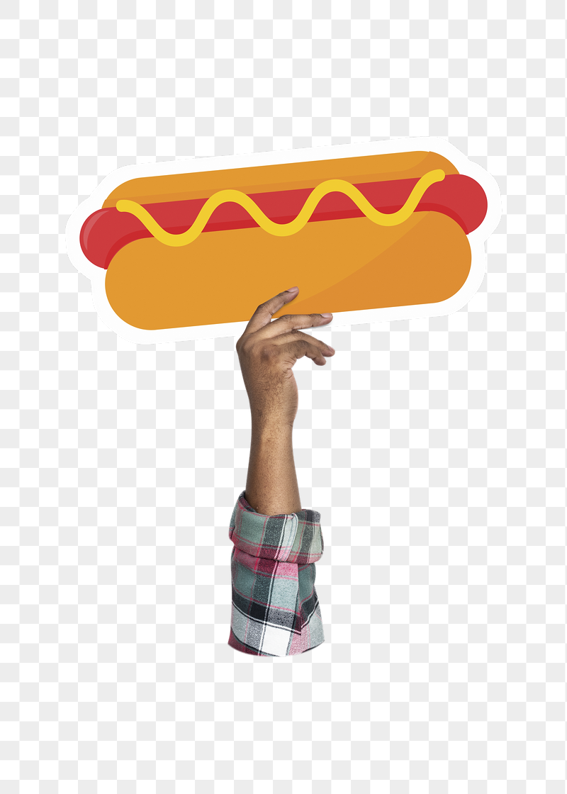 Hand holding png hot dog, | Free PNG - rawpixel
