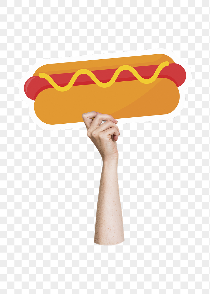Hand holding png hot dog, | Free PNG - rawpixel