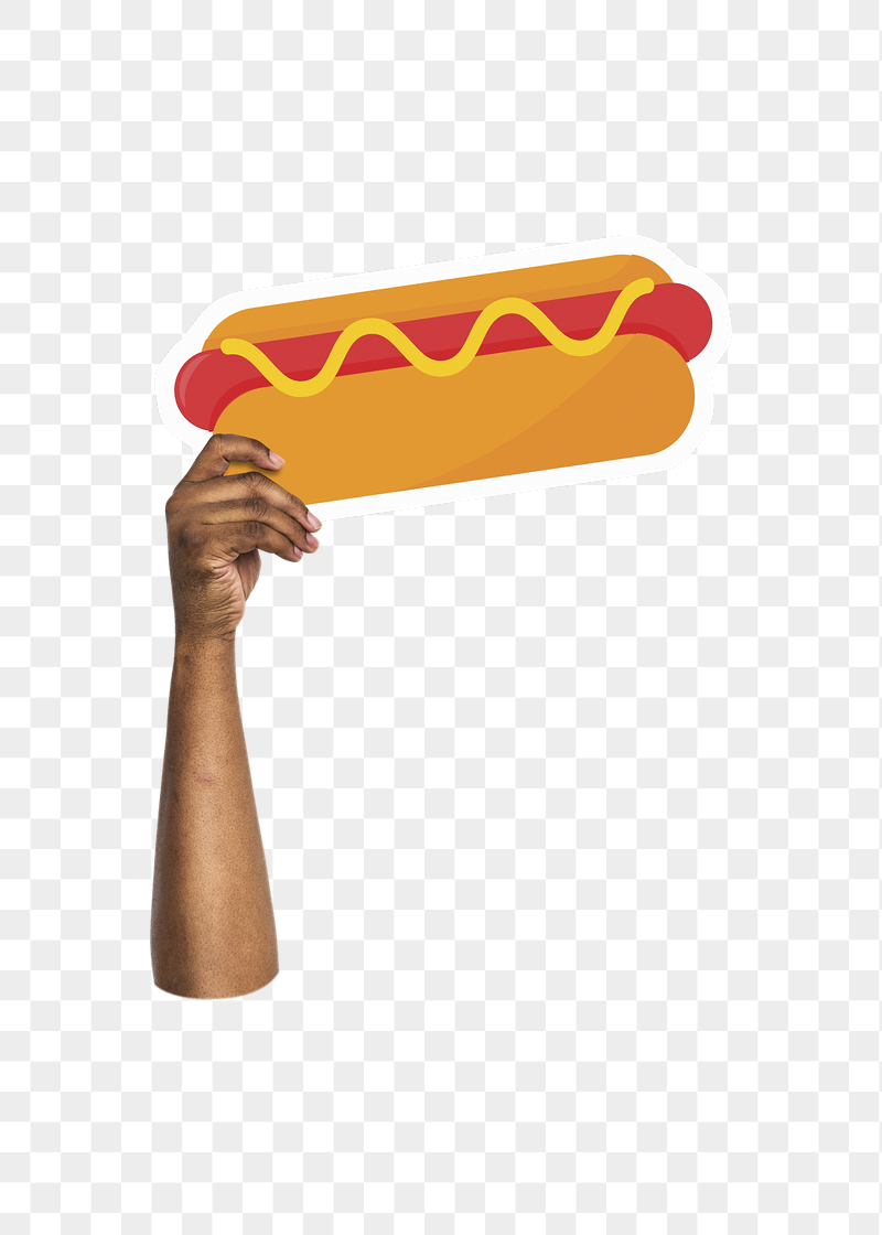 Hand holding png hot dog, | Free PNG - rawpixel