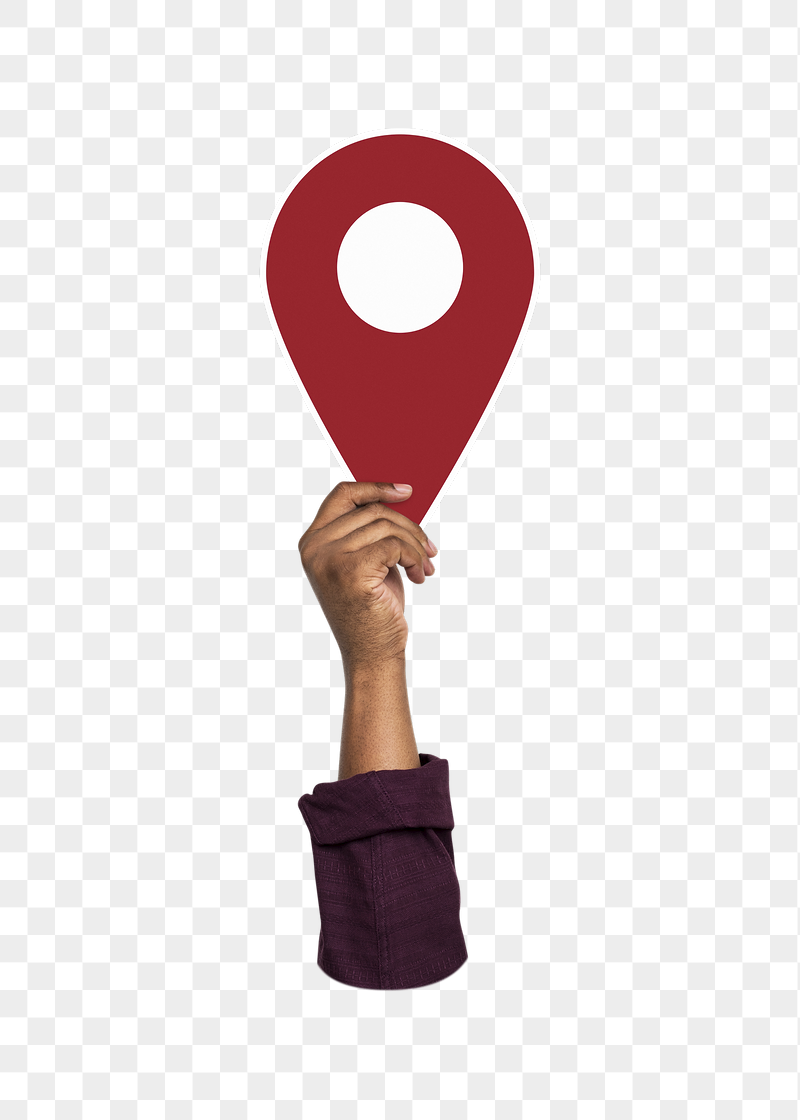 Hand holding png location mark, | Free PNG - rawpixel