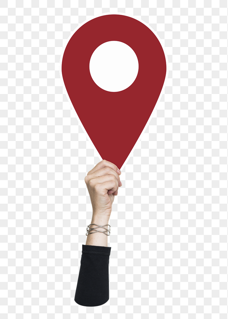 Hand holding png location mark, | Free PNG - rawpixel