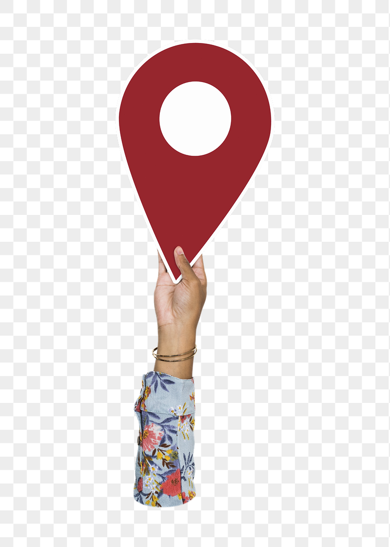 Hand holding png location mark, | Free PNG - rawpixel