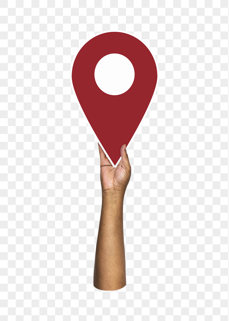 Hand holding png location mark, | Free PNG - rawpixel
