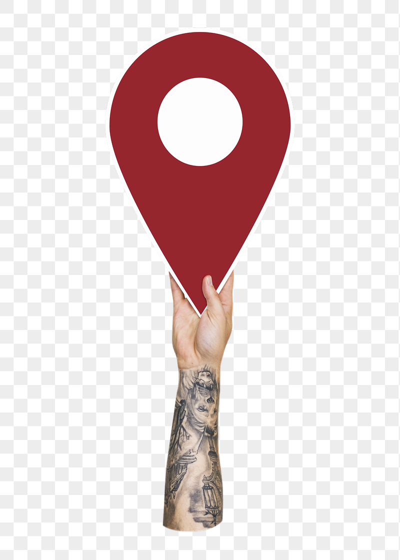 Hand holding png location mark, | Free PNG - rawpixel