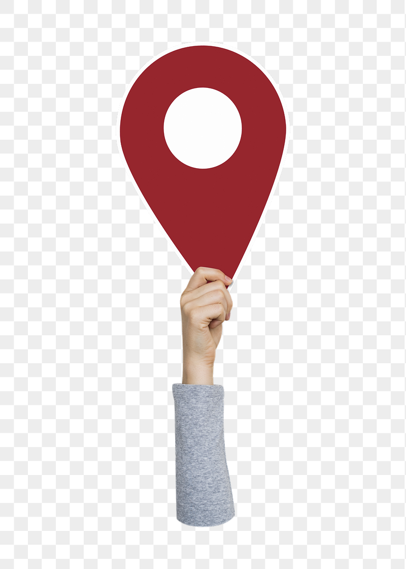 Hand holding png location mark, | Free PNG - rawpixel