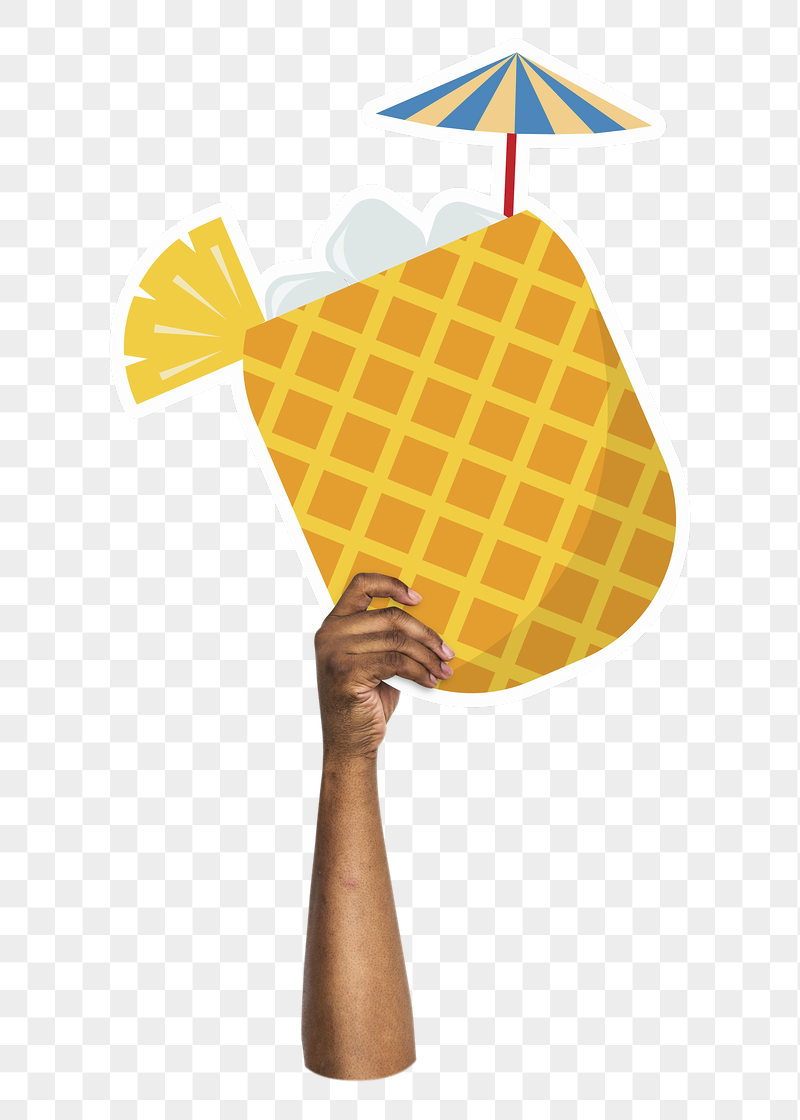 Hand holding png pineapple drink, | Free PNG - rawpixel